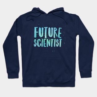 Future Scientist Blue Text Print Boys Hoodie